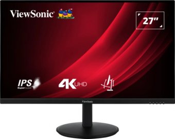ViewSonic VG2708-4K - Écran LED - 27" - 3840 x 2160 4K @ 60 Hz - IPS - 360 cd/m² - 1200:1 - HDR10 - 4 ms - 2xHDMI, DisplayPort 