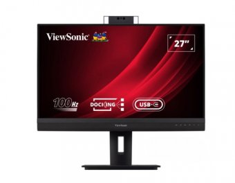 ViewSonic VG2757V-2K - Écran LED - 27" - 2560 x 1440 QHD @ 100 Hz - IPS - 350 cd/m² - 1300:1 - 5 ms - HDMI, DisplayPort, USB-C - haut-parleurs 