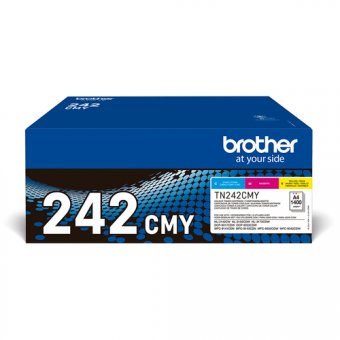 Brother TN242CMY Value Pack - Pack de 3 - jaune, cyan, magenta - original - cartouche de toner - pour Brother DCP-9017, DCP-9022, HL-3142, HL-3152, HL-3172, MFC-9142, MFC-9332, MFC-9342 