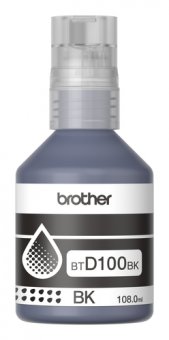 Brother BTD100BK - 108 ml - haute capacité - noir - original - boîte de suspension - recharge d'encre - pour Brother DCP-T530DW, DCP-T730DW, MFC-T930DW 