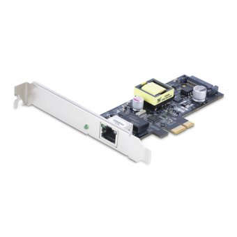 Startech Carte Réseau PoE 2.5Gbps à 1 Port, I225-V, 802.3af/at PoE+ - Adaptateur réseau - PCIe 2.0 profil bas - 2.5GBase-T (PoE+) x 1 - noir 