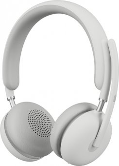 Logitech 2 - Micro-casque - sur-oreille - Bluetooth - sans fil - Suppresseur de bruit actif - USB-C via un adaptateur Bluetooth - blanc cassé - Certifié pour Microsoft Teams 