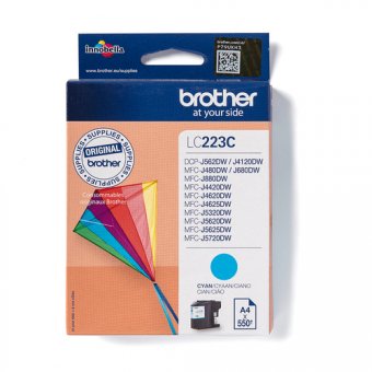 Brother LC223C - Cyan - original - cartouche d'encre - pour Brother DCP-J4120DW, DCP-J562DW, MFC-J4420DW, MFC-J4625DW, MFC-J5320DW, MFC-J5625DW 