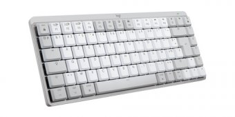 Logitech Master Series MX Mechanical Mini for Mac - Clavier - rétroéclairé - sans fil - Bluetooth LE - AZERTY - Français - commutateur : Tactile Silencieux - gris pâle 