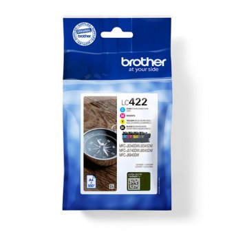 Brother LC422 Value Pack - Pack de 4 - noir, cyan, magenta, jaune - original - cartouche d'encre - pour Brother MFC-J5340DW, MFC-J5345DW, MFC-J5740DW, MFC-J6540DW, MFC-J6940DW 