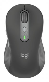 Logitech Signature M750 - Souris - optique - 6 boutons - sans fil - 2.4 GHz, Bluetooth - récepteur USB Logitech Logi Bolt - graphite 