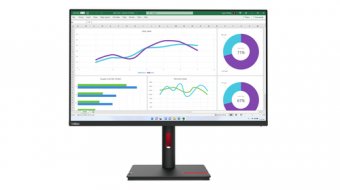 Lenovo ThinkVision T32h-30 - Écran LED - 31.5" - 2560 x 1440 WQHD @ 60 Hz - IPS - 350 cd/m² - 1000:1 - 4 ms - HDMI, DisplayPort, USB-C - noir corbeau 