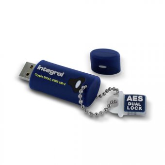 Integral Crypto Dual - Clé USB - chiffré - FIPS 140-2 Level 3 - 32 Go - USB 3.0 
