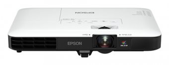 Epson EB-1780W - Projecteur LCD - portable - 3000 lumens (blanc) - 3000 lumens (couleur) - WXGA (1280 x 800) - 16:10 - 720p - 802.11n sans fil - noir, blanc 