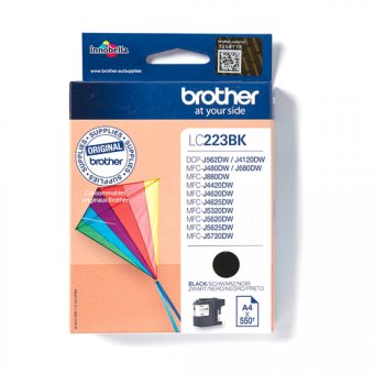 Brother LC223BK - Noir - original - cartouche d'encre - pour Brother DCP-J4120DW, DCP-J562DW, MFC-J4420DW, MFC-J4625DW, MFC-J5320DW, MFC-J5625DW 