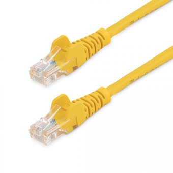 7m Yellow Snagless Cat5e Patch Cable 