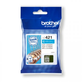 Brother LC421C - Cyan - original - cartouche d'encre - pour Brother DCP-J1140DW, DCP-J1800DW, MFC-J1010DW, MFC-J1012DW 