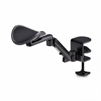 StarTech.com Adjustable Arm Rest For Desk, Clamp-On Install/No Drilling - Kit de montage (accoudoir) - aluminium, acier, plastique - noir - montrable sur bureau 
