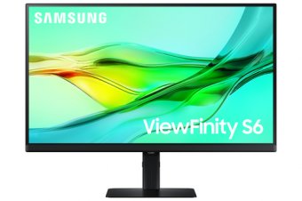 Samsung ViewFinity S6 S27D600UAU - S60UD Series - écran LED - USB - 27" - 2560 x 1440 QHD @ 100 Hz - IPS - 350 cd/m² - 1000:1 - HDR10 - 5 ms - HDMI, DisplayPort, USB-C - noir 