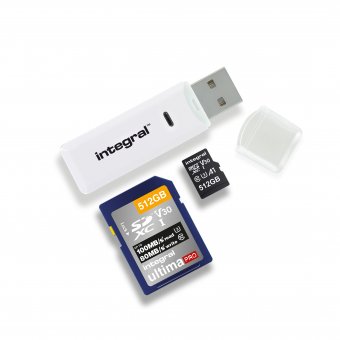 INCRSDMSD Integral Dual Slot SDXC Card Reader 
