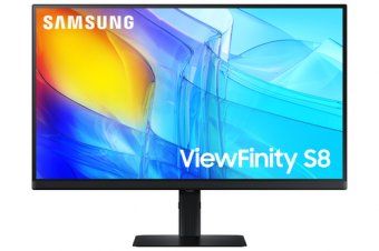 Samsung ViewFinity S8 S32D800EAU - S80D Series - écran LED - 32" - 3840 x 2160 UHD @ 60 Hz - VA - 350 cd/m² - 3000:1 - HDR10 - 5 ms - HDMI, DisplayPort - noir 