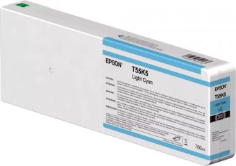 Epson T55K5 - 700 ml - cyan clair - original - cartouche d'encre - pour SureColor SC-P6000, SC-P7000, SC-P7000V, SC-P8000, SC-P9000, SC-P9000V 