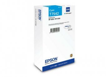 Epson T7542 - 69 ml - taille XXL - cyan - original - cartouche d'encre - pour WorkForce Pro WF-8090, WF-8590 