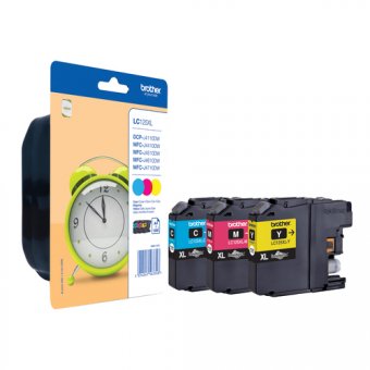 Brother LC125XL Rainbow Pack - Haute capacité - jaune, cyan, magenta - original - blister - cartouche d'encre - pour Brother DCP-J4110DW 