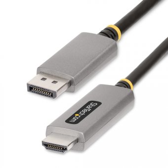 StarTech.com Câble Adaptateur DisplayPort vers HDMI de 2m, 8K 60Hz, HDR10 - Câble adaptateur - DisplayPort mâle pour HDMI mâle - 2 m - gris sidéral - support 4K, support 8K, actif 