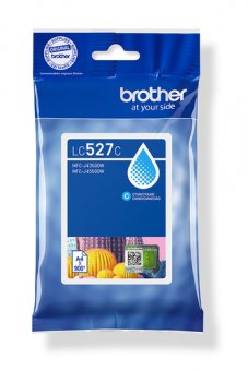 Brother LC527C - Cyan - original - pack d'oreillers - cartouche d'encre - pour Brother MFC-J4350DW, MFC-J4550DW, MFC-J6760DW 