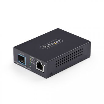 StarTech.com - Convertisseur de média à fibre optique - 10GbE, 5GbE, 2.5GbE - plus de fibre optique - 10GBase-LR, 10GBase-SR, 10GBase-X, 10GBase-T, 10GBase-R - SFP+ / RJ-45 - Conformité TAA 