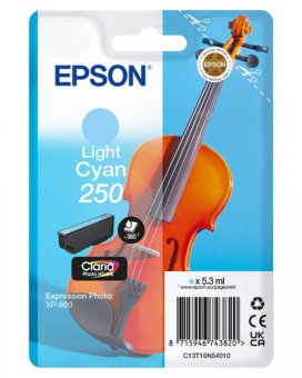 Epson 250 - 5.3 ml - cyan clair - original - blister - cartouche d'encre - pour P/N: C11CL95402 