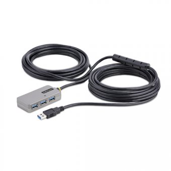 StarTech.com Hub USB-A à 4 Ports - Câble d'Extension USB 3.0 de 10 mètres - Concentrateur (hub) - 4 x USB 3.2 Gen 1 - de bureau 