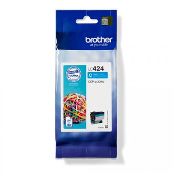 Brother LC424C - Cyan - original - cartouche d'encre - pour Brother DCP-J1200W 