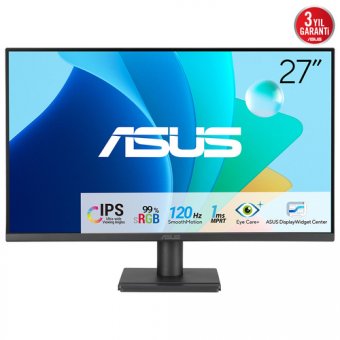 ASUS VA279HG - Écran LED - jeux - 27" - 1920 x 1080 Full HD (1080p) @ 120 Hz - IPS - 300 cd/m² - 1500:1 - 1 ms - HDMI, VGA - noir 