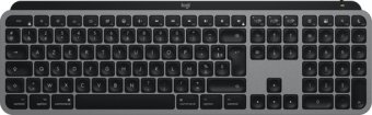 Logitech Master Series MX Keys S for Mac - Clavier - full size - rétroéclairé - sans fil - Bluetooth LE - AZERTY - Français - gris sidéral 