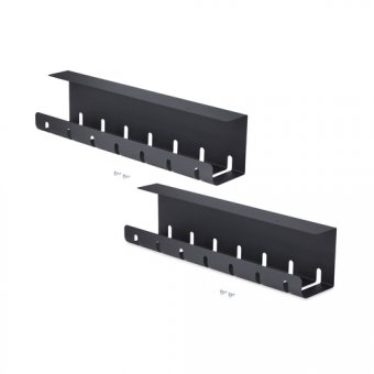 Under Desk Cable Management Tray Black 