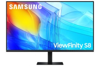 Samsung ViewFinity S8 S37D800EAU - S80D Series - écran LED - 37" - 3840 x 2160 UHD @ 60 Hz - VA - 350 cd/m² - 3000:1 - HDR10 - 5 ms - HDMI, DisplayPort - noir 