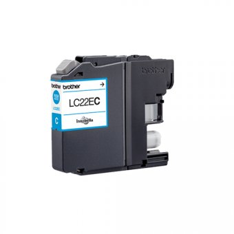 Brother LC22EC - Très Haut Rendement - cyan - original - cartouche d'encre - pour Brother MFC-J5920DW 