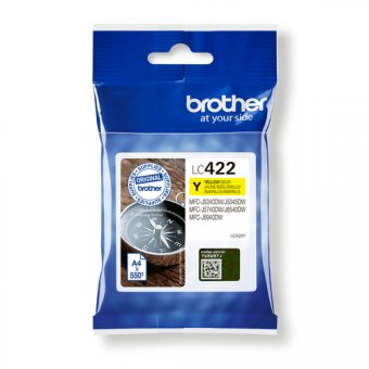 Brother LC422Y - Jaune - original - cartouche d'encre - pour Brother MFC-J5340DW, MFC-J5340DWE, MFC-J5345DW, MFC-J5740DW, MFC-J6540DW, MFC-J6940DW 