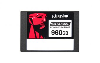 Kingston DC600ME - SSD - Enterprise, Mixed Use - chiffré - 960 Go - interne - 2.5" - SATA 6Gb/s - AES 256 bits - TCG Opal Encryption 2.0 