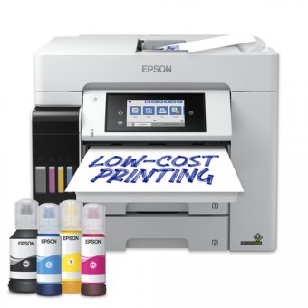 Epson EcoTank Pro ET-5885 - Imprimante multifonctions - couleur - jet d'encre - ITS - A4/Legal (support) - jusqu'à 25 ppm (impression) - 250 feuilles - 33.6 Kbits/s - USB, LAN, Wi-Fi, hôte USB, NFC 