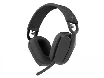 Logitech Zone Vibe Wireless - Micro-casque - circum-aural - Bluetooth - sans fil - isolation acoustique - graphite - Certifié pour Microsoft Teams 