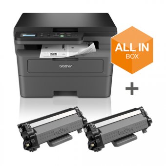 Brother DCP-L2627DWXL - Imprimante multifonctions - Noir et blanc - laser - Letter A (216 x 279 mm)/A4 (210 x 297 mm) (original) - A4 (support) - jusqu'à 32 ppm (copie) - jusqu'à 32 ppm (impression) - 250 feuilles - USB 2.0, Wi-Fi(n) 
