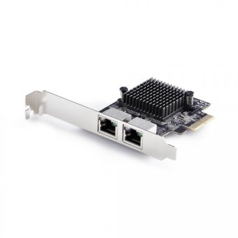 StarTech.com - Adaptateur réseau - PCIe 3.0 x2 profil bas - 5GBase-T x 1 - noir - Conformité TAA 