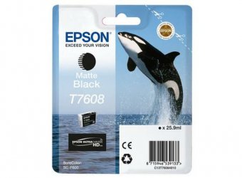 Epson T7608 - 25.9 ml - noir mat - original - blister - cartouche d'encre - pour SureColor SC-P600 