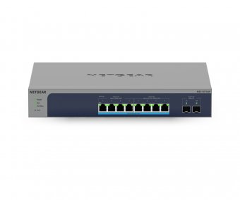 Netgear 10Port Switch 100/1000/10000 MS510TXUP 8-Port Multi-Gb/10G Eth Ultra60 PoE++ Smart Mngd 