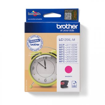 Brother LC125XLM - Très Haut Rendement - magenta - original - cartouche d'encre - pour Brother DCP-J4110DW 