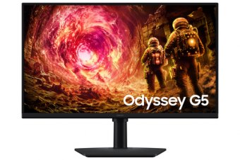 Samsung Odyssey G5 S27FG506EU - G50F Series - écran LED - jeux - 27" - 2560 x 1440 QHD @ 180 Hz - Fast IPS - 300 cd/m² - 1000:1 - HDR10 - 1 ms - HDMI, DisplayPort - noir 