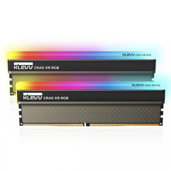 16GB DIMM (2X8GB) CRAS XR RGB GAMING RAM MODULE DDR4 4266MHZ PC4-34100 UNBUFFERED NON-ECC 1.4V 1GX8 CL19 KLEVV 