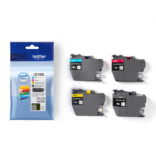Brother LC3219XL Value Pack - Pack de 4 - XL - noir, jaune, cyan, magenta - original - cartouche d'encre - pour Brother MFC-J5335DW, MFC-J5730DW, MFC-J5930DW, MFC-J6935DW, Business Smart Pro MFC-J6930DW 