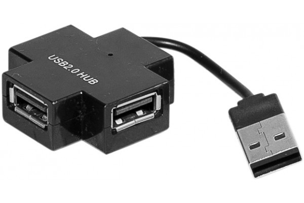 Hub 4 ports usb 2.0 croix noire 