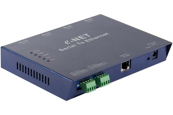 Serveur Ethernet 4 ports DB-9 RS-232/RS-422/RS-485 