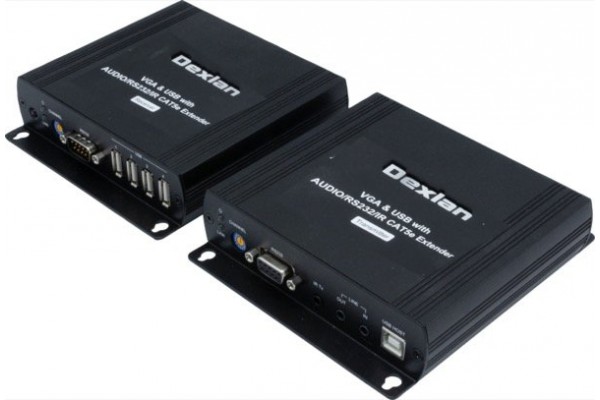 DEXLAN Kit Prolongateur VGA et USB sur réseau IP Gigabit 