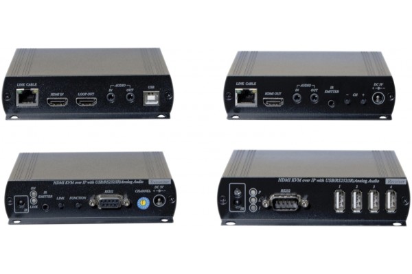 KIT PROLONGATEUR KVM HDMI 1080P / USB / RS232 SUR IP 